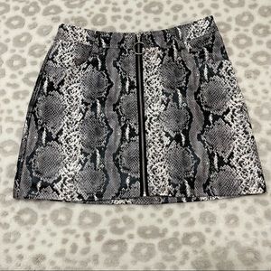 Boutique Snakeskin Skirt